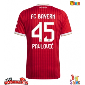 Bayern Munich Aleksandar Pavlovic #45 Replica Home Stadium Shirt for Women 2026-27 Short Sleeve